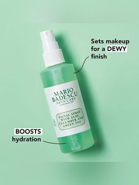 MARIO BADESCU • 2 oz • aloe cucumber green tea facial / setting spray